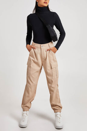 Cuffed Pocket Cargo Trousers