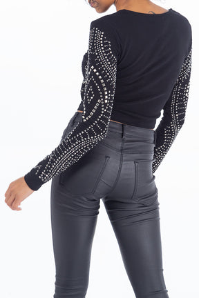 Full Embellished Crop Top