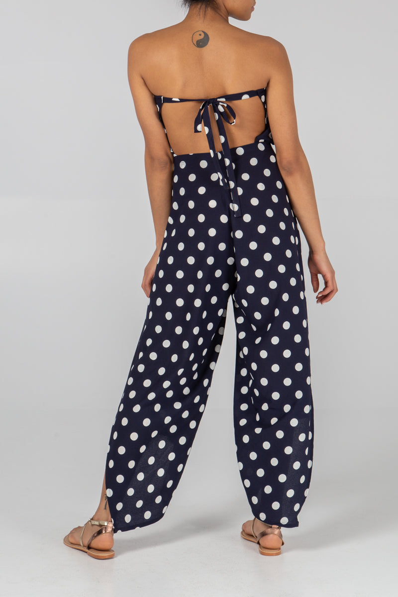 Polka Dot Multi Way Tie Trousers/Jumpsuit