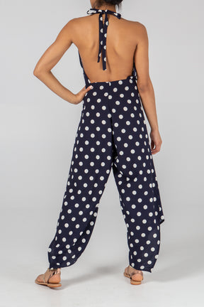 Polka Dot Multi Way Tie Trousers/Jumpsuit