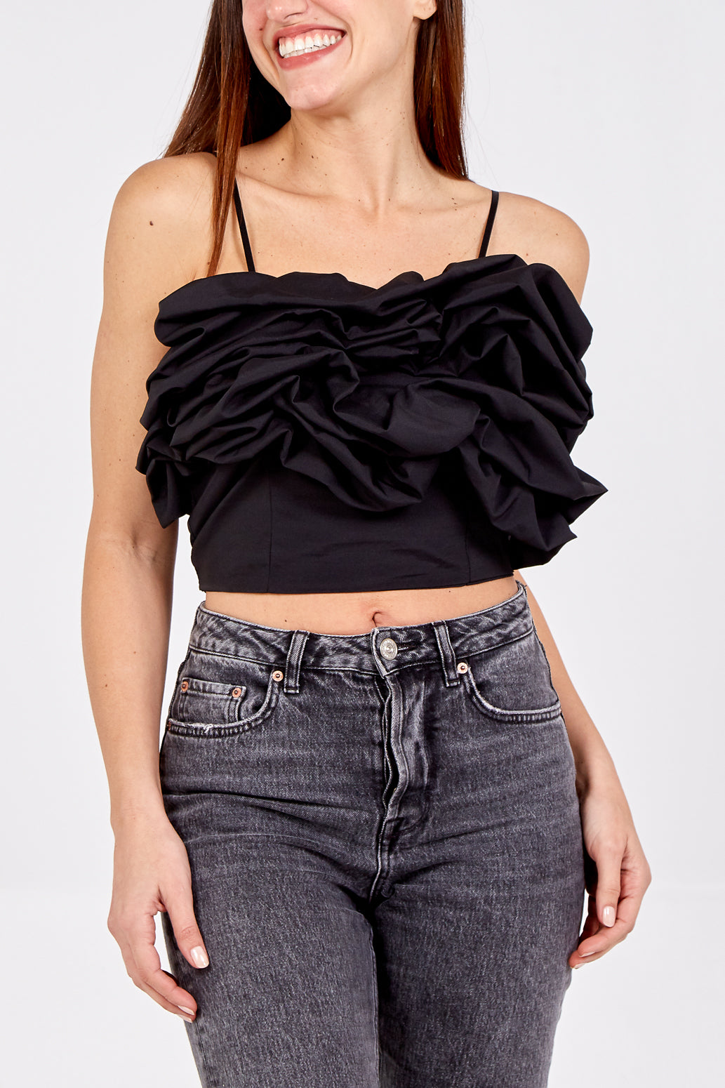 Bandeau spaghetti hot sale strap top