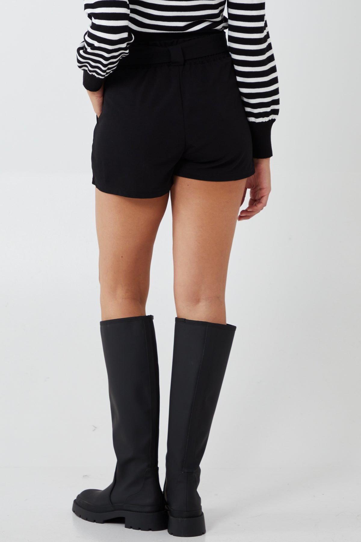 Paperbag Tied Waist Shorts