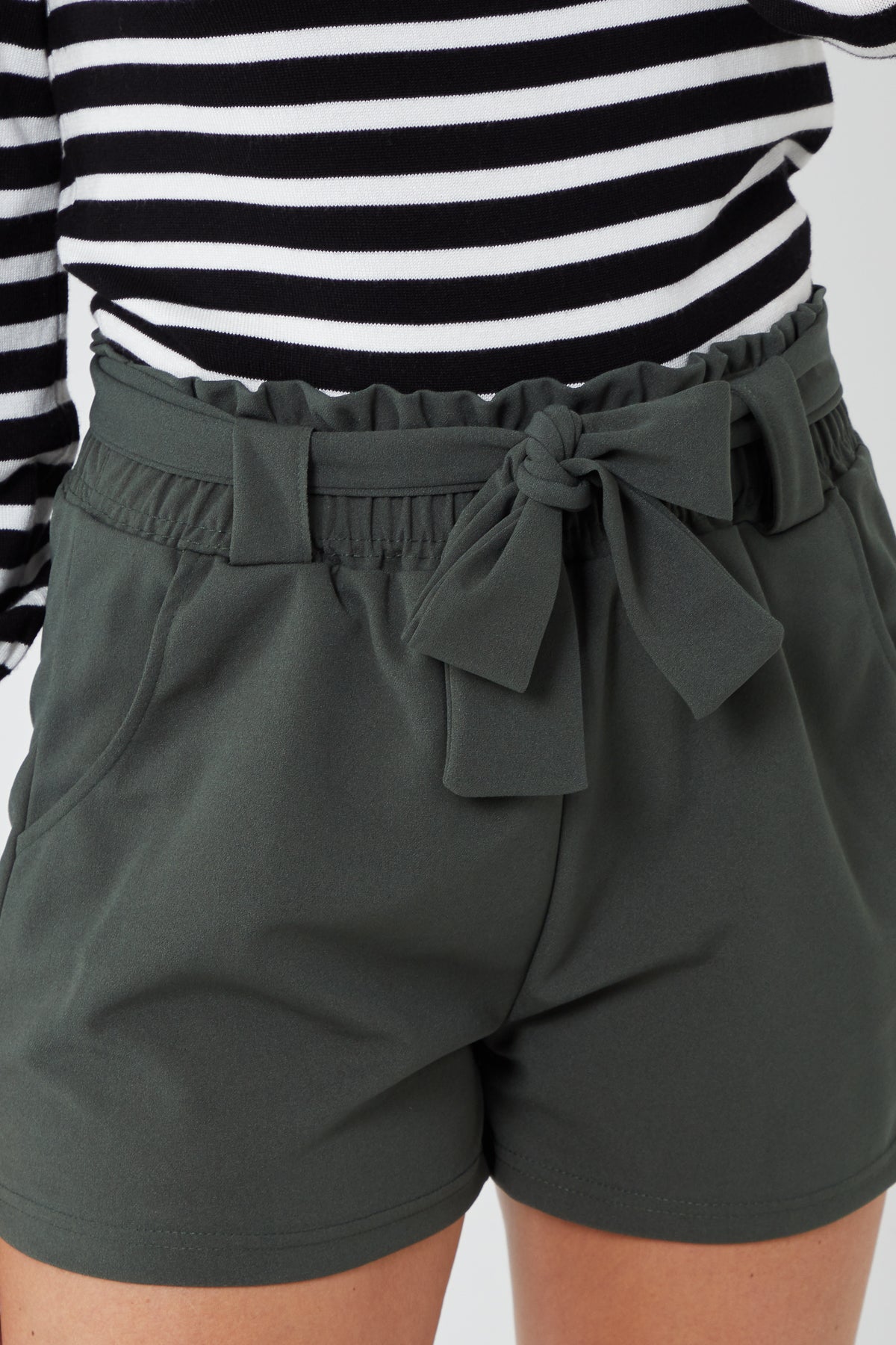 Paperbag Tied Waist Shorts