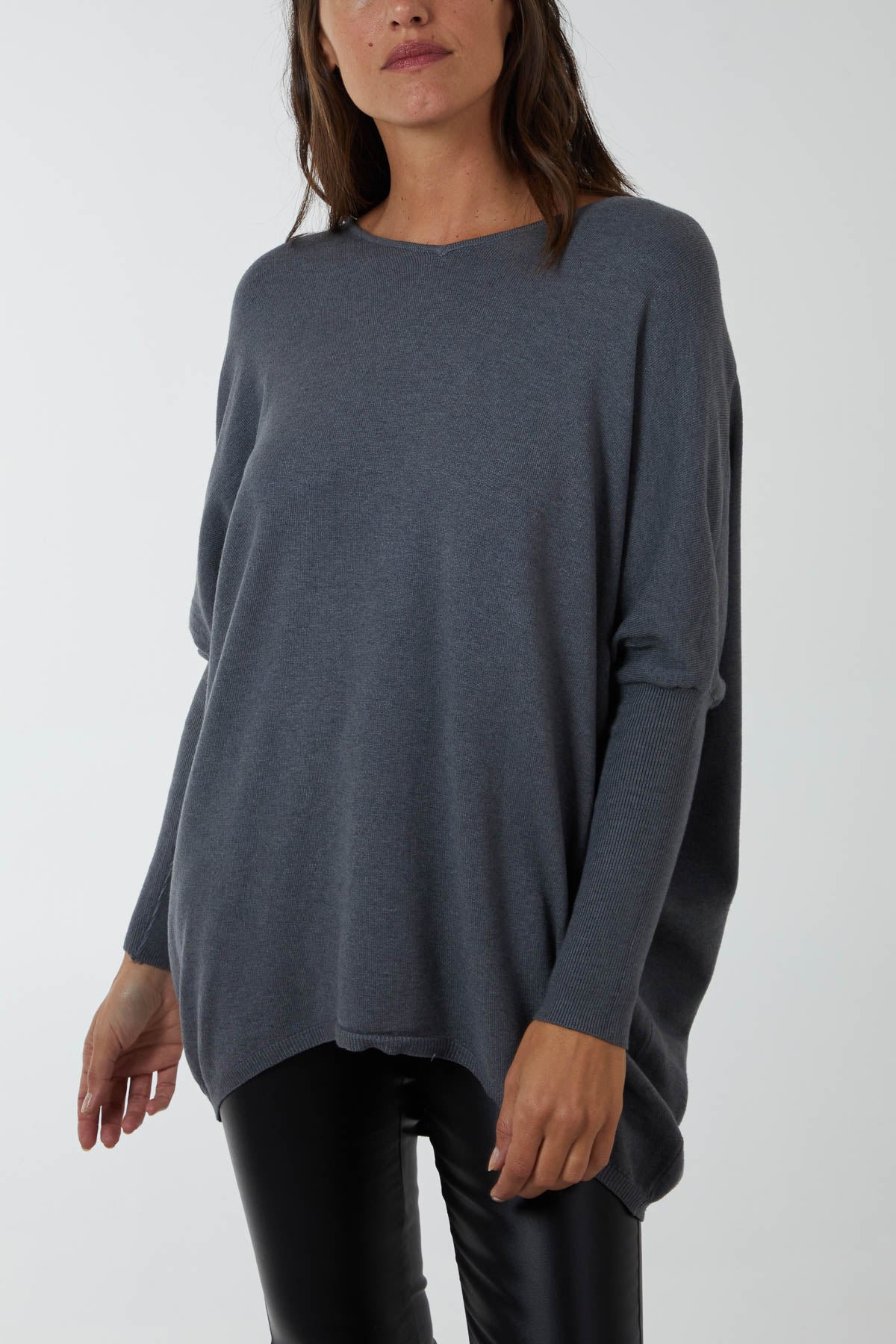 Plain V-Neck Jumper