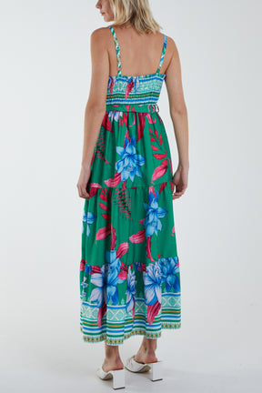 Floral Wrap Maxi Dress