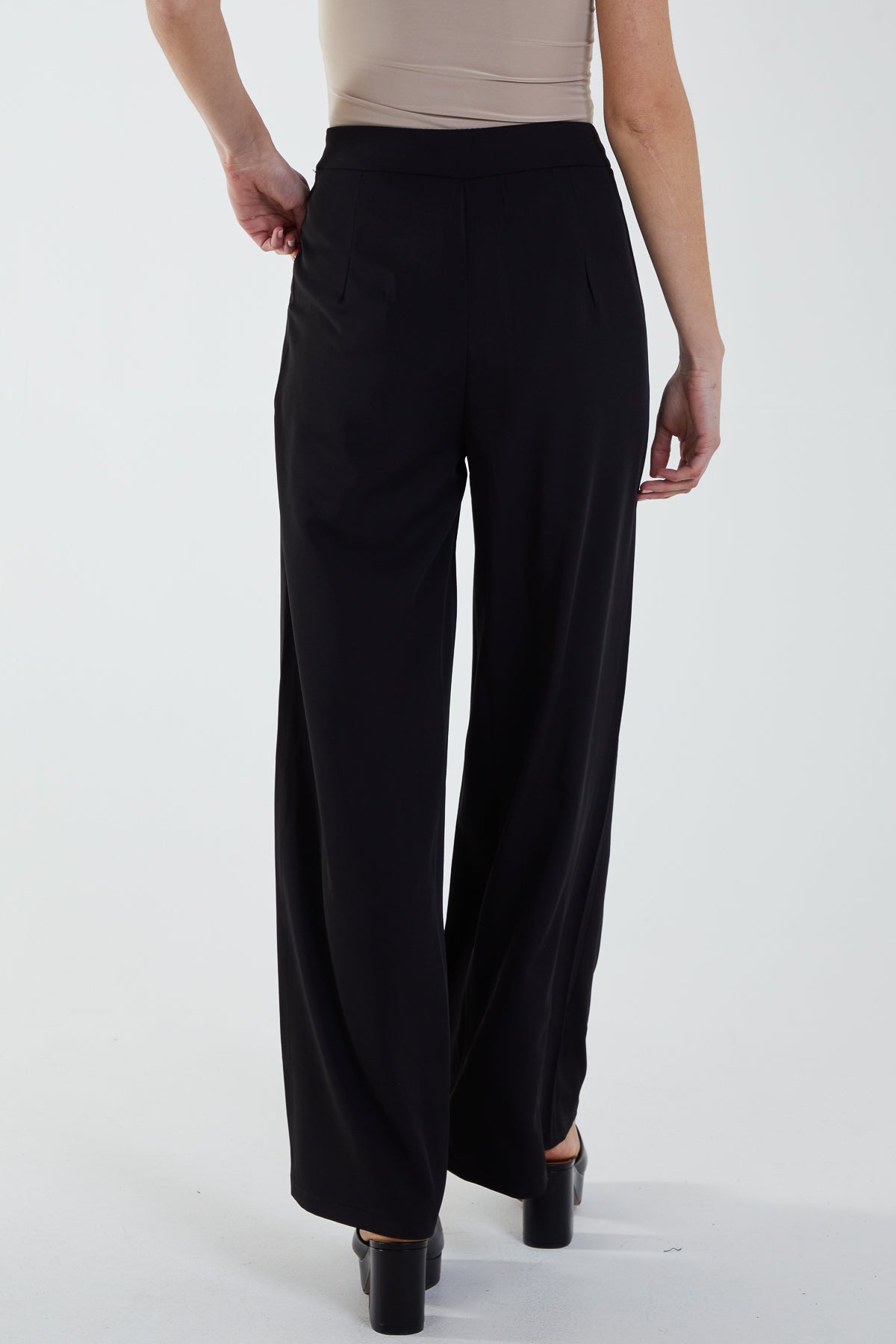 Wide Leg Palazzo Trousers