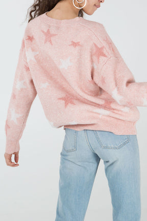 Star Print Jumper