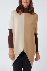 Colour Block Chevron Rib Tunic