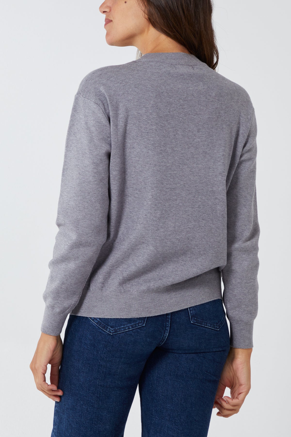 'Vogue' Embellished Crewneck Jumper