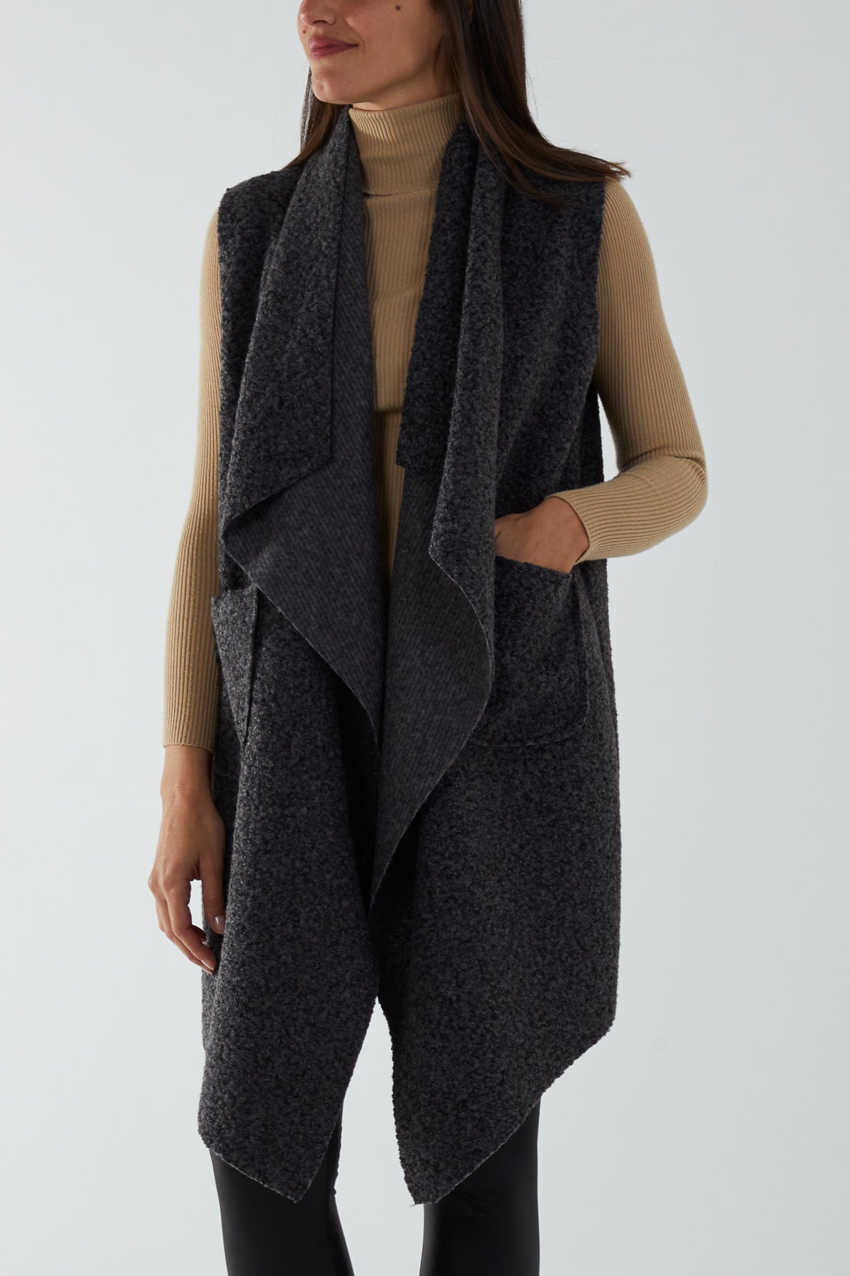 Waterfall Knitted Gillet Jacket