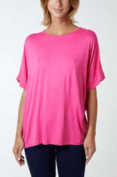 Medallion Lace Back Loose Top