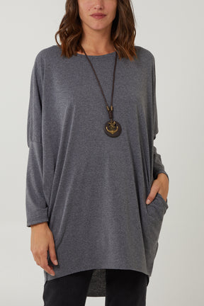 Oversized Necklace Top