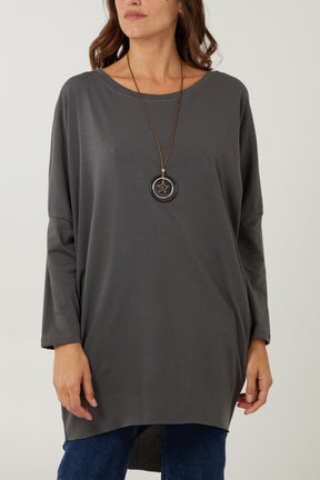 Oversized Necklace Top