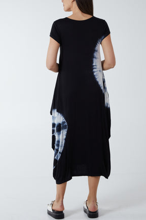 Tie Dye Parachute Midi Dress