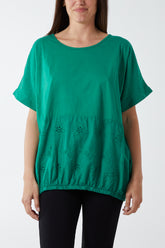 Broderie Anglaise Panel Top